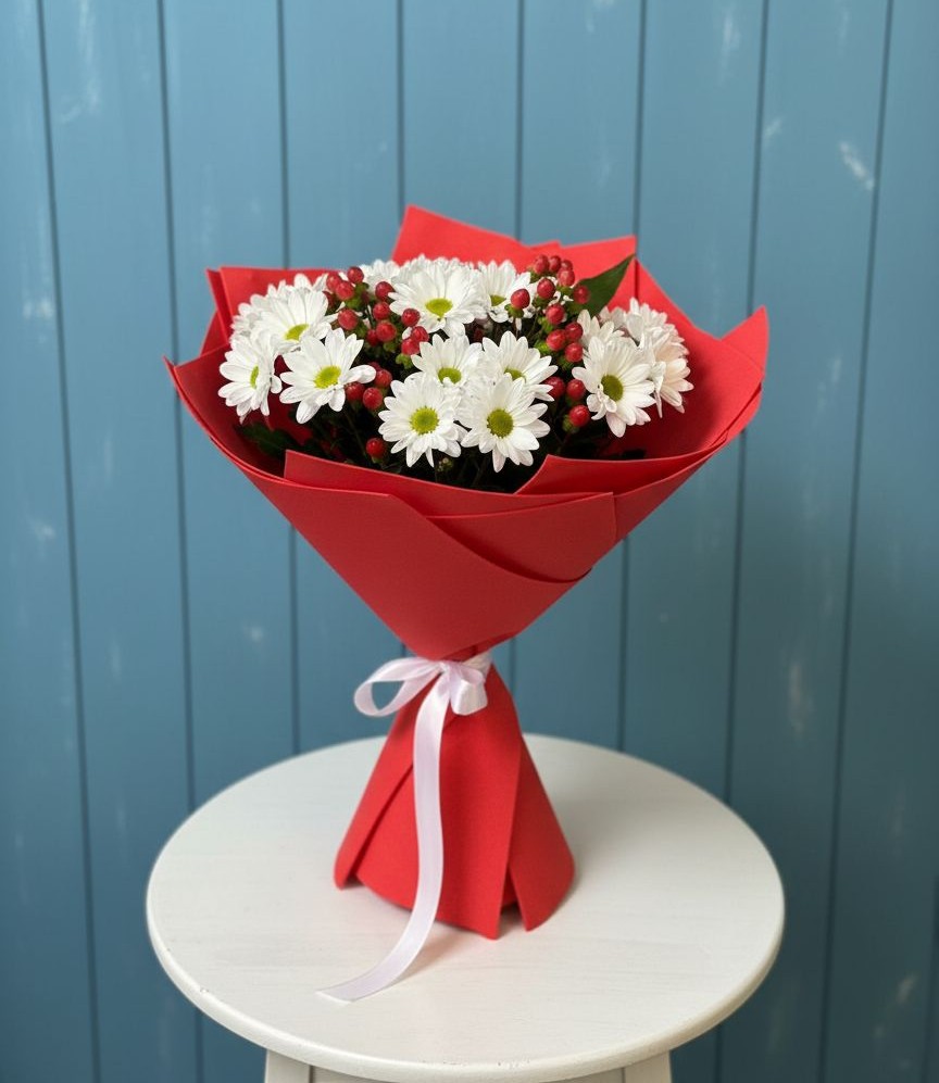 Букет цветов из: Хризантемы в Персиановском