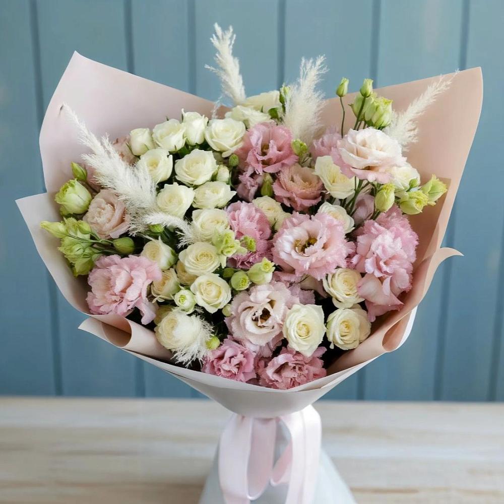 Букет цветов из: Альстромерии и Розы в Персиановском