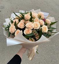 Букет Кремовые розы Латте в Персиановском