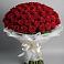 Букет 101 Красная роза Блэк Мэджик в Персиановском