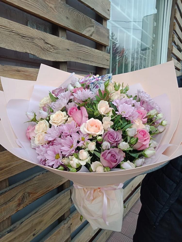 Букет цветов из: Розы и Хризантемы в Персиановском