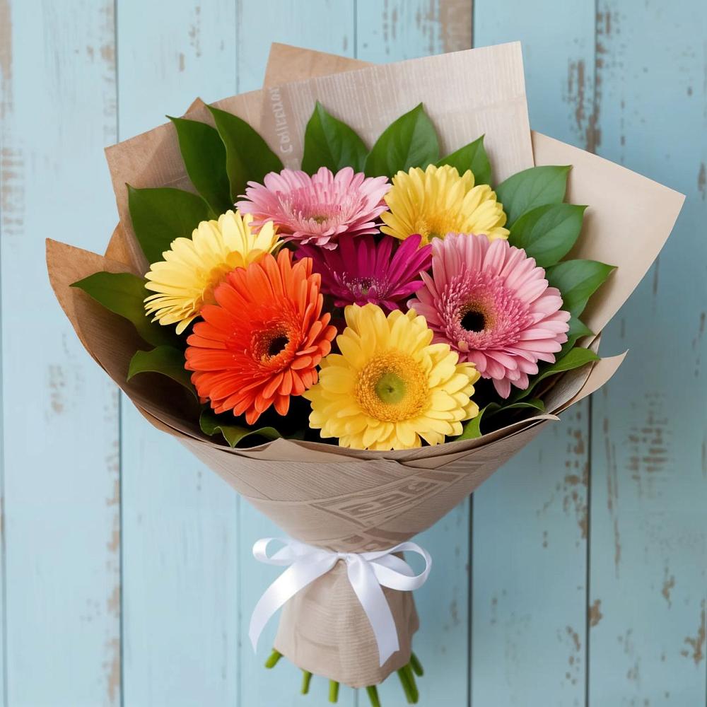 Букет цветов из: Герберы в Персиановском