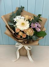 Букет цветов из:  Герберы и Хризантемы в Персиановском