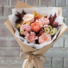 Букет цветов из:  Гвоздики, Хризантемы и Розы в Персиановском