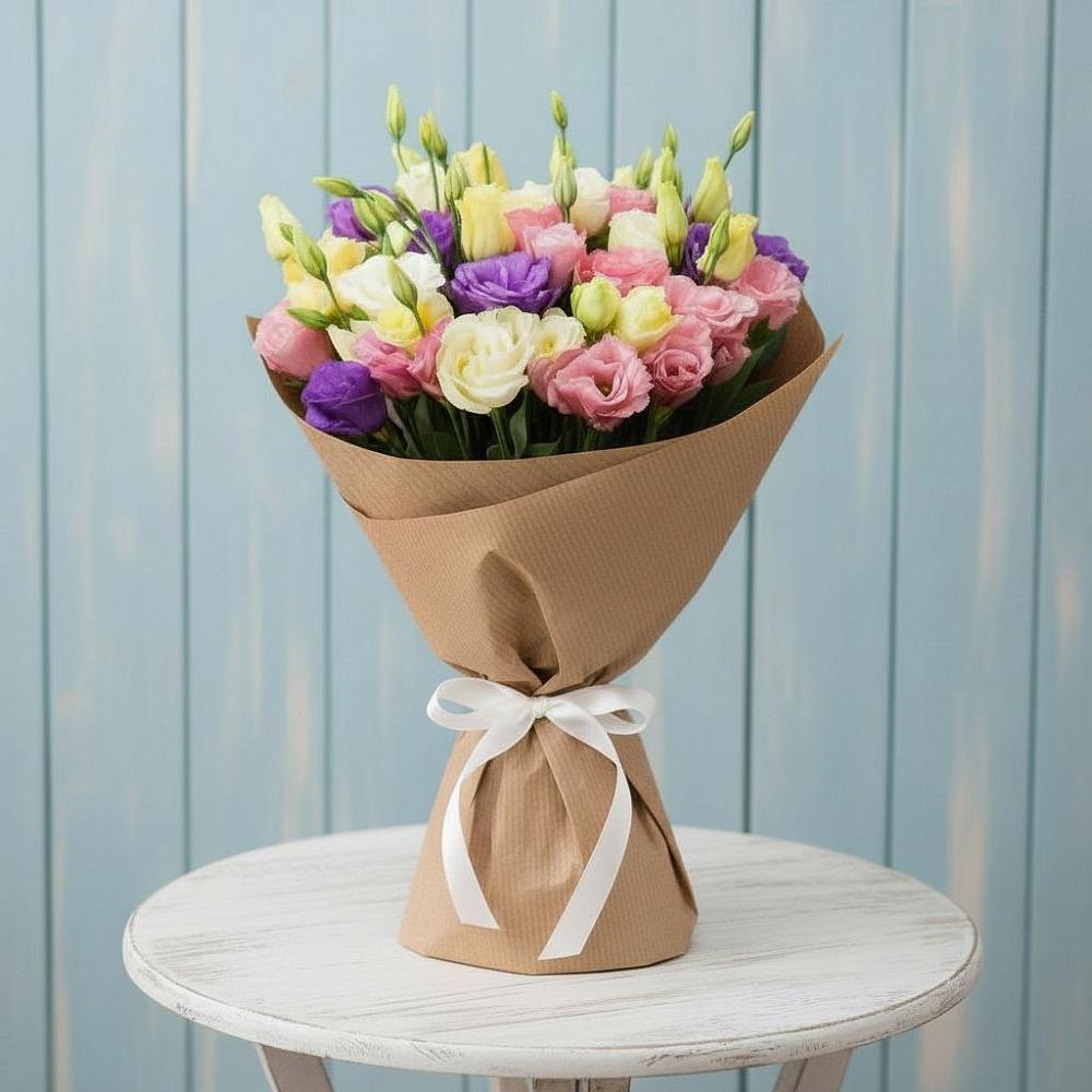 Букет цветов из: Лизиантусы в Персиановском