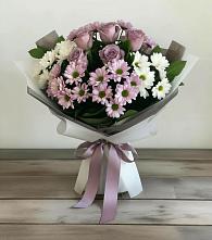 Букет цветов из:  Хризантемы и Розы в Персиановском