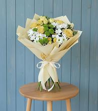 Букет цветов из:  Хризантемы и Розы #REPLACE_PRED# Персиановском