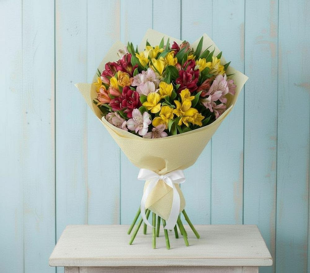Букет цветов из: Альстромерии в Персиановском
