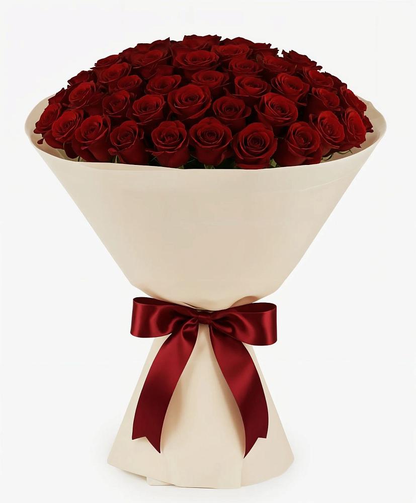 Букет 101 Бордовая роза Блэк Бакарра в Персиановском