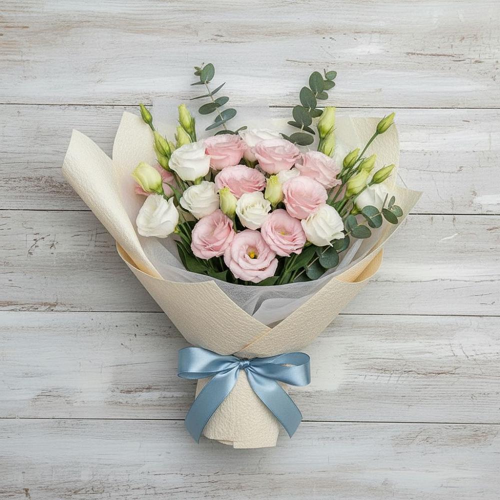 Букет цветов из: Лизиантусы в Персиановском